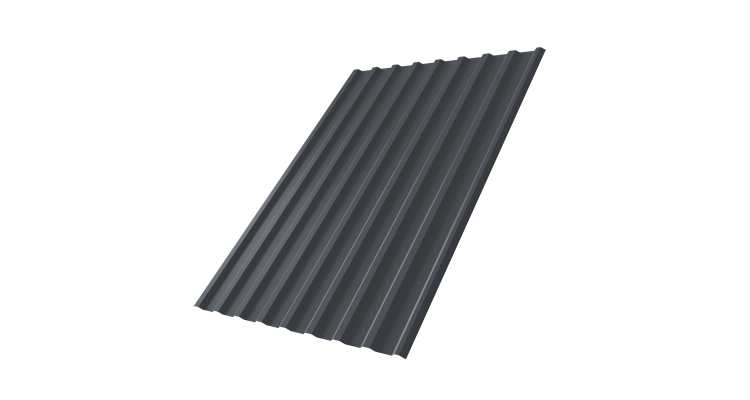 Профнастил С20R 0,45 Drap RAL 7024 мокрый асфальт