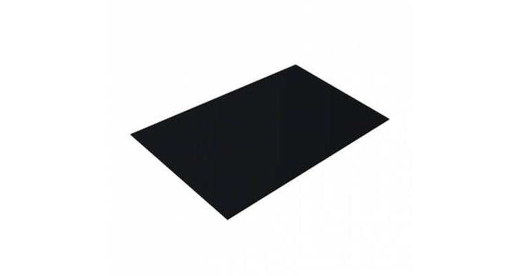 Плоский лист 0.5 Satin с пленкой RAL 9005 черный