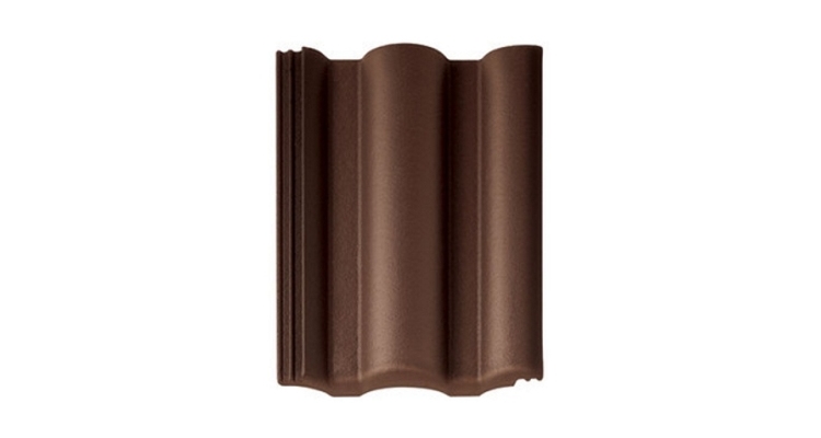 Рядная черепица Braas Таунус темно-коричневый