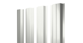 Штакетник П-образный А с прямым резом 0,4 PE RAL 9003 сигнальный белый