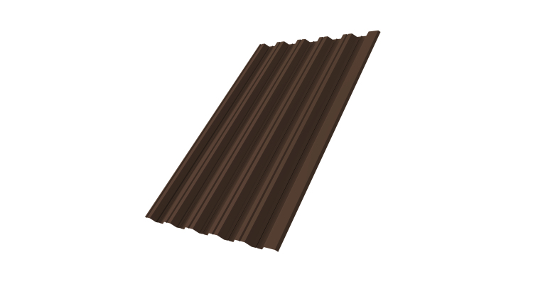 Профнастил HC35R GL 0,5 PurLite Мatt RAL 8017 шоколад