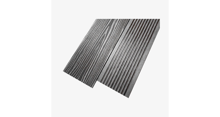 Террасная доска ДПК UnoDeck Solid 152×20 мм серый 4м