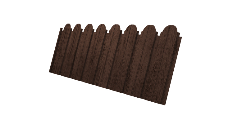 Профнастил С10B фигурный 0,45 Print Premium Antique Wood TwinColor