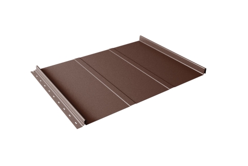 Кликфальц Line Grand Line 0.5 Drap TX с пленкой на замках RAL 8017 шоколад