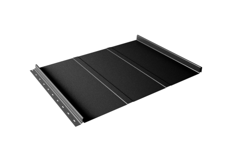 Кликфальц Line Grand Line 0.5 Drap TX с пленкой на замках RAL 9005 черный