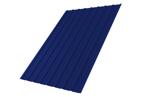 Профнастил С10A 0,45 PE RAL 5002 ультрамариново-синий