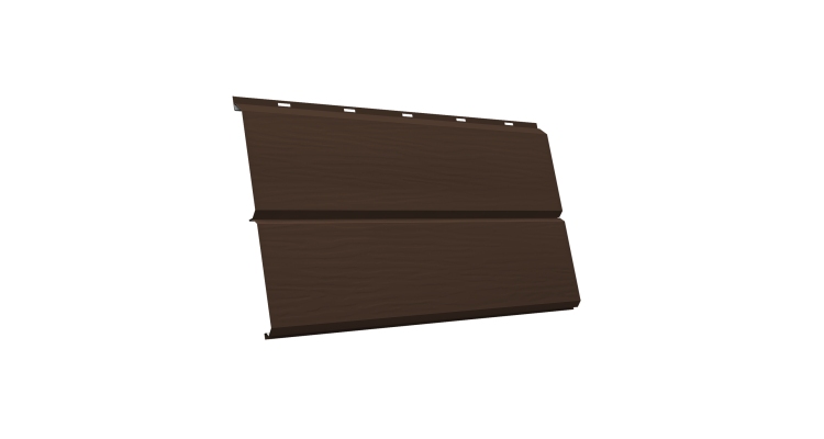 ЭкоБрус 3D 0,345 GL 0.45 Drap с пленкой RAL 8017 шоколад