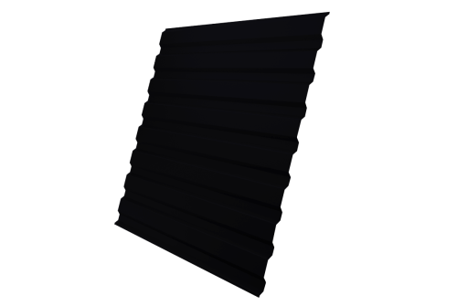 Профнастил С20A 0.45 PE-Double RAL 9005 черный