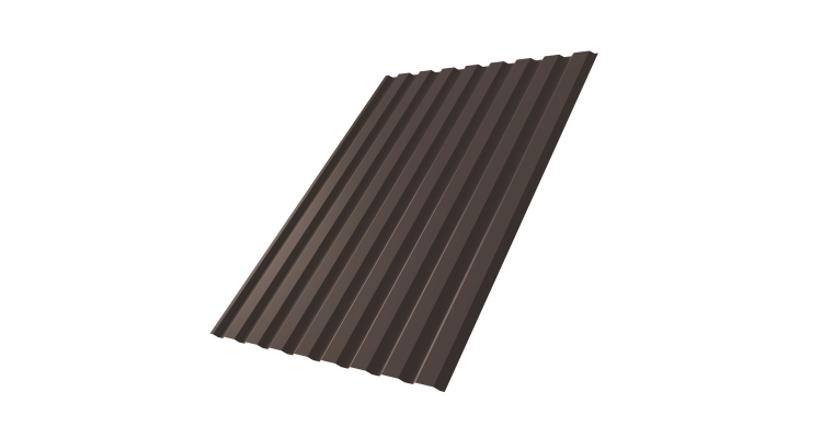 Профнастил С20A 0.5 PurPro RR 32 темно-коричневый