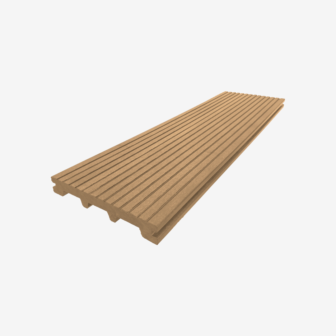 Террасная доска ДПК полнотелая UnoDeck TITANIO 150×21 мм Орех 3 м
