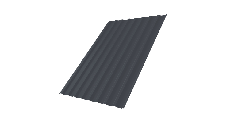 Профнастил С20B 0,45 Drap TR RAL 7024 мокрый асфальт