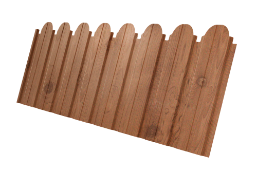 Профнастил C10B фигурный 0.45 Print Premium с пленкой Pine Wood Fresh
