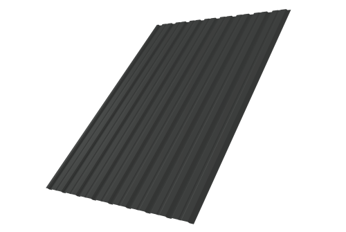 Профнастил С10B 0.5 Satin Matt TX RAL 7016 антрацитово-серый