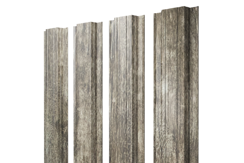 Штакетник Прямоугольный с прямым резом 0,45 Print Elite Nordic Wood TwinColor