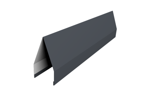 Ламель забора жалюзи Tokyo 0,45 PE с пленкой RAL 7024 мокрый асфальт