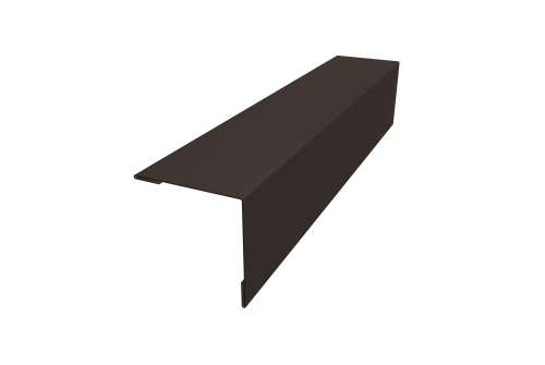 Планка завершающая 50х50 жалюзи Milan 0,45 Drap RR 32 темно-коричневый (2,5м)