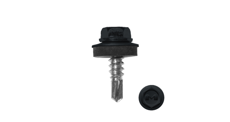 Саморез по металлу Daxmer 5,5х19 RAL 7016 (250) сверло №3